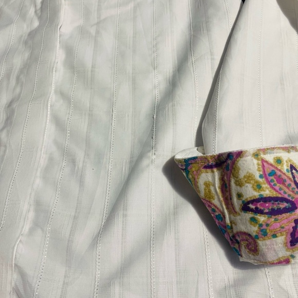 Cozy Pink and White Turtleneck Sweater - Picture 6 of 16